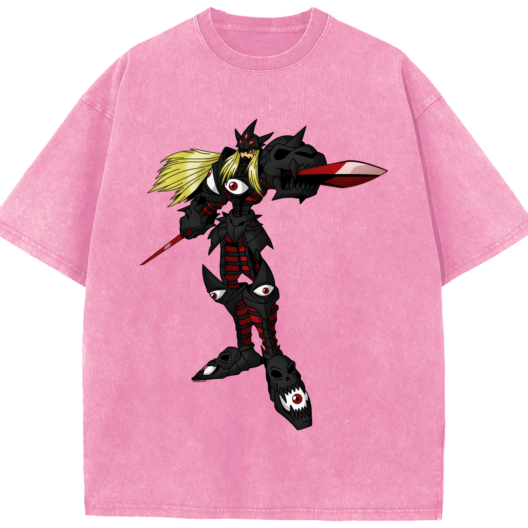 （画像用） Digimon デジタルモンスター/デジモン 綿100% ヴィンテージ風 半袖Tシャツ（フロントプリント）
